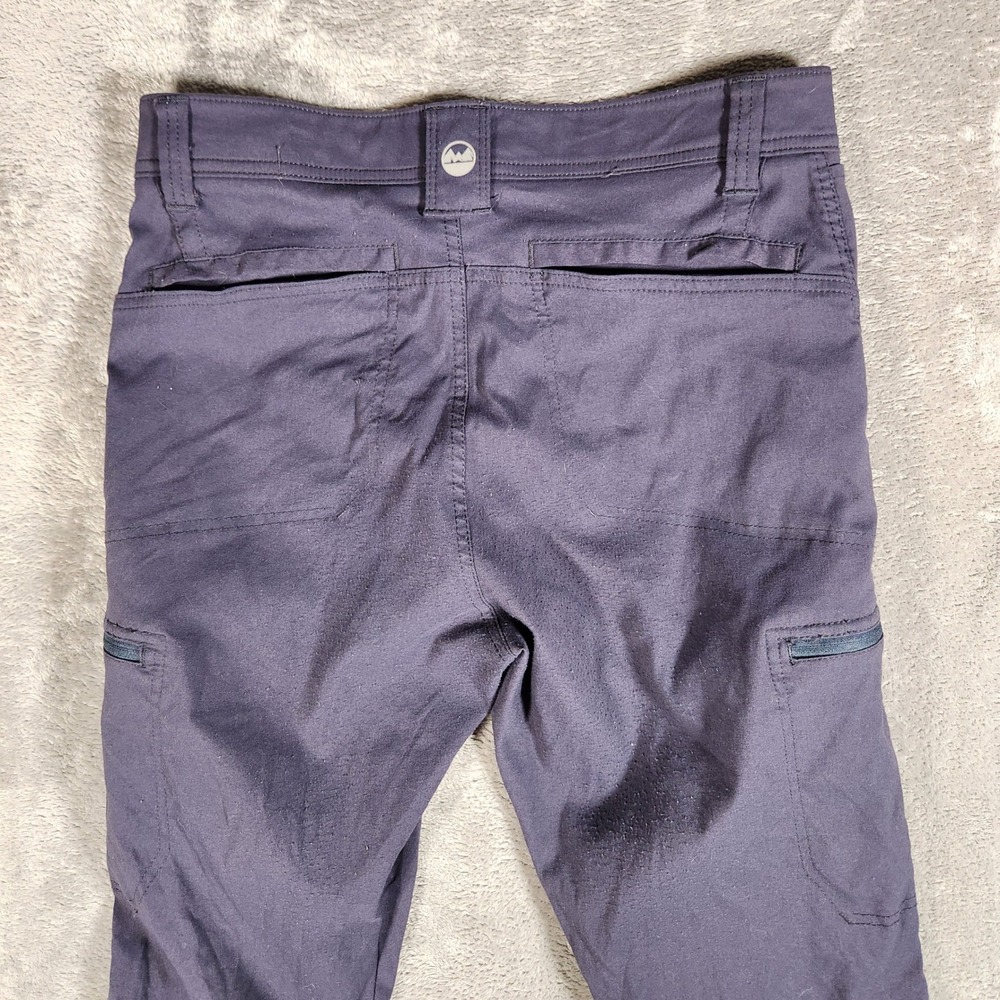 Wrangler ATG Cargo Pants Mens 30X30 Navy Blue Excellent Stretch Hiking 112344465 - Picture 10 of 12